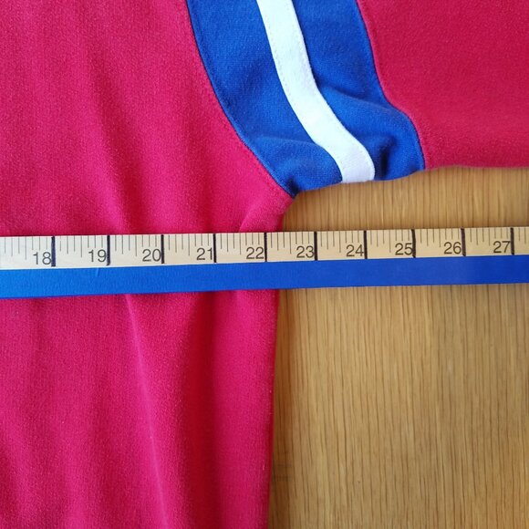 NFL Team Apparel Retro Patriots Logo Red and Blue Hoodie Jacket - Picture 11 of 14